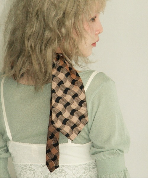 musubore（ムスボレ）の「puff puff sleeve sheer cardigan / パフパフスリーブシアーカーディガン（カーディガン/ボレロ・レディース・ライトグリーン/ピンク/グレー/ブラック/パープル・FREE）」の14枚目の写真