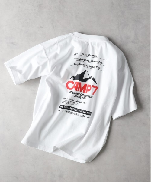 CAMP7(キャンプセブン)の「CAMP7(キャンプ7)ロゴカラープリントTシャツ(Tシャツ/カットソー・キッズ・ブラック/ホワイト・140/150/160/130)」の1枚目の写真