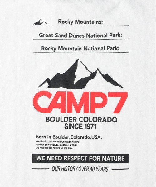 CAMP7(キャンプセブン)の「CAMP7(キャンプ7)ロゴカラープリントTシャツ(Tシャツ/カットソー・キッズ・ブラック/ホワイト・140/150/160/130)」の9枚目の写真