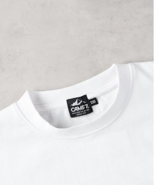 CAMP7(キャンプセブン)の「CAMP7(キャンプ7)ロゴカラープリントTシャツ(Tシャツ/カットソー・キッズ・ブラック/ホワイト・140/150/160/130)」の8枚目の写真