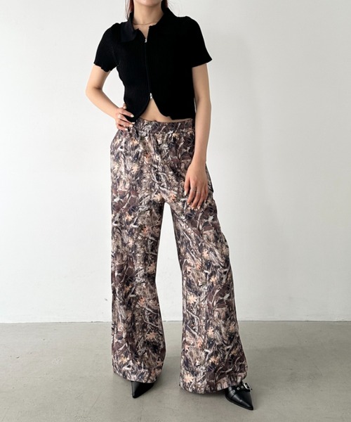 セール】フロントダブルジップリブトップス（Tシャツ/カットソー