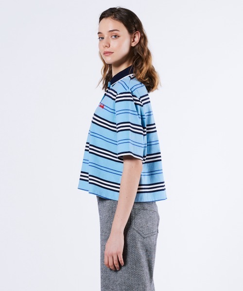 2XL #FR2GOLFポロシャツ WOMAN) WAVE Symbol Cable SHORT SLEEVE Collar Knit