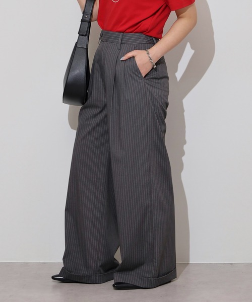 ワイドストレートスラックスパンツ Wide straight slacks/ワイドストレートスラックスパンツ