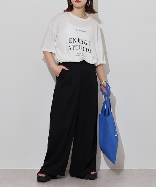 ワイドストレートスラックスパンツ Wide straight slacks/ワイドストレートスラックスパンツ