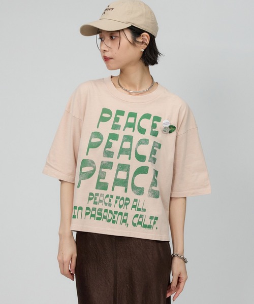 BABYLONE(バビロン)の「【Newtone】PEACE Tee(Tシャツ/カットソー・レディース・オフホワイト/グレー・フリー)」の18枚目の写真