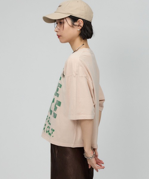 BABYLONE(バビロン)の「【Newtone】PEACE Tee(Tシャツ/カットソー・レディース・オフホワイト/グレー・フリー)」の19枚目の写真