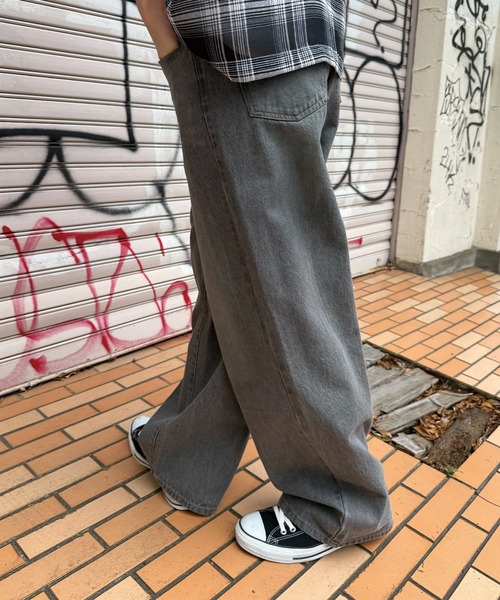 RATTLE TRAP(ラトルトラップ)の「【WEB限定/11.5ozデニム】11.5oz5ポケットワイドストレートパンツ(デニムパンツ・メンズ・ブルー/ブラック/ライトブルー・M/L/XS/LL/S)」の6枚目の写真