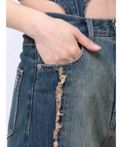 GYDA（ジェイダ）の「SEPARATE デニムオールインワン（つなぎ/オールインワン・レディース・ライトブルー/インディゴブルー/その他1・SMALL/MEDIUM）」の22枚目の写真