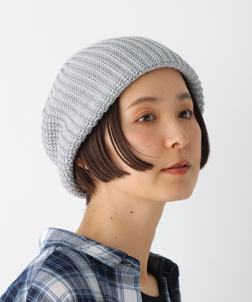 LEPSIM(レプシィム)の「ルーズニットワッチ 328070(ニットキャップ/ビーニー・レディース・ブラック/グレー・ONE SIZE)」の10枚目の写真