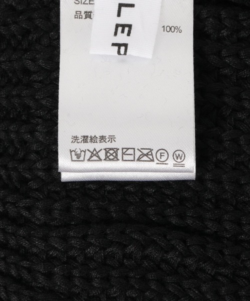 LEPSIM(レプシィム)の「ルーズニットワッチ 328070(ニットキャップ/ビーニー・レディース・ブラック/グレー・ONE SIZE)」の22枚目の写真