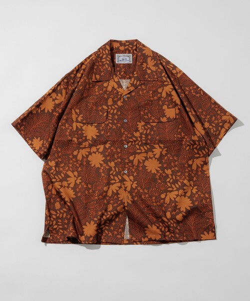 FREAK'S STORE(フリークスストア)の「インド製 リラックスフィット バティック柄プリント オープンカラーシャツ ショートスリーブ ツリー柄(シャツ/ブラウス・メンズ・ブルー/ブラウン・MEDIUM/LARGE)」の4枚目の写真