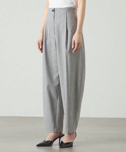 CAST:（キャストコロン）の「【接触冷感/UV対策/セットアップﾟ対応】カジュアルタックパンツ（その他パンツ・レディース・ブラック/オフホワイト/グレー系その他2・S/M/L）」の11枚目の写真