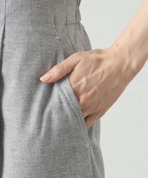 CAST:（キャストコロン）の「【接触冷感/UV対策/セットアップﾟ対応】カジュアルタックパンツ（その他パンツ・レディース・ブラック/オフホワイト/グレー系その他2・S/M/L）」の13枚目の写真