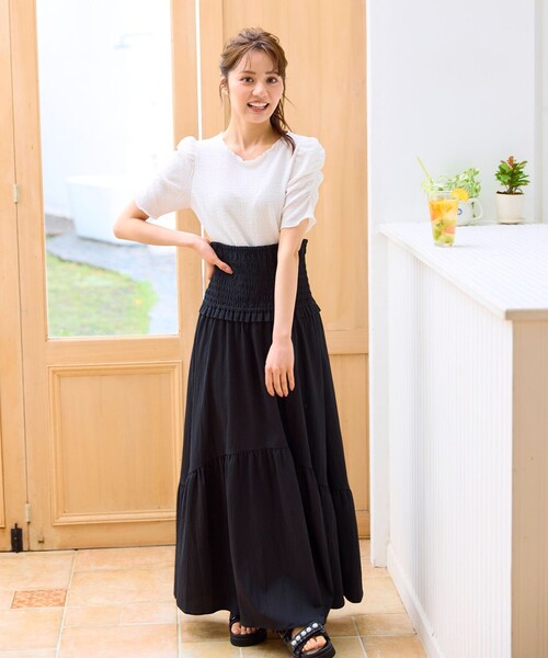 美品✨フランス製　FAS フェアリーワンピース　レース　プリーツ　フリンジ　黒 Khaju:レースフリンジワンピース(500842216) | カージュ(Khaju