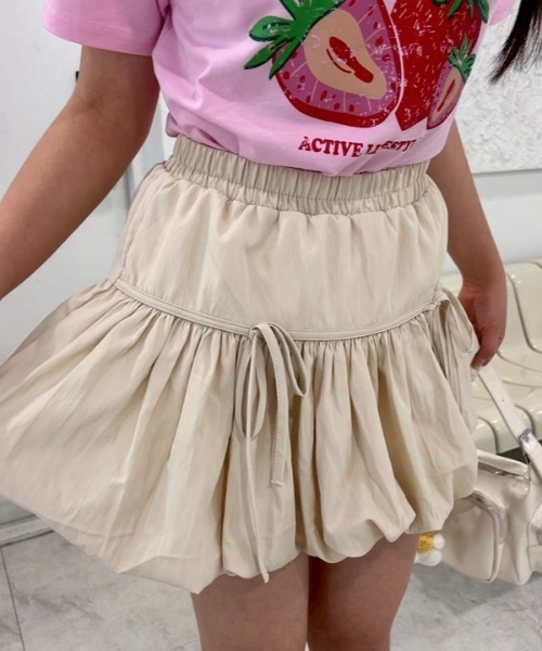 ipugo(イプゴ)の「ipugo/イプゴ リボンバルーンスカート 夏物 夏服(スカート・レディース・クリーム/ピンク・FREE)」の13枚目の写真
