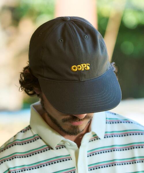 URBAN RESEARCH Sonny Label(アーバンリサーチサニーレーベル)の「OOPS ロゴキャップ(キャップ・メンズ・ブラック/カーキ/ネイビー・ONE)」の3枚目の写真