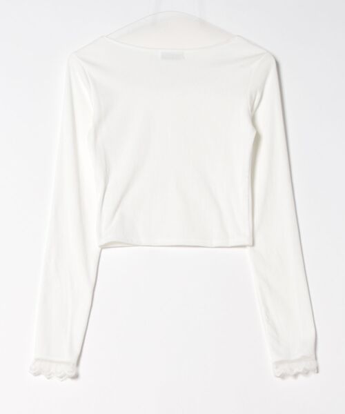 Mayree(メイリー)の「【URGE:】レイヤード リボン カットソー(Tシャツ/カットソー・レディース・ホワイト・SMALL/MEDIUM/LARGE/X-LARGE)」の2枚目の写真