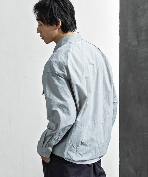 +CLOSET(プラスクローゼット)の「ポケット付き比翼シャツ(シャツ/ブラウス・メンズ・ブラック/サックスブルー・LARGE/MEDIUM/SMALL)」の17枚目の写真