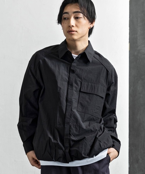 +CLOSET(プラスクローゼット)の「ポケット付き比翼シャツ(シャツ/ブラウス・メンズ・ブラック/サックスブルー・LARGE/MEDIUM/SMALL)」の11枚目の写真