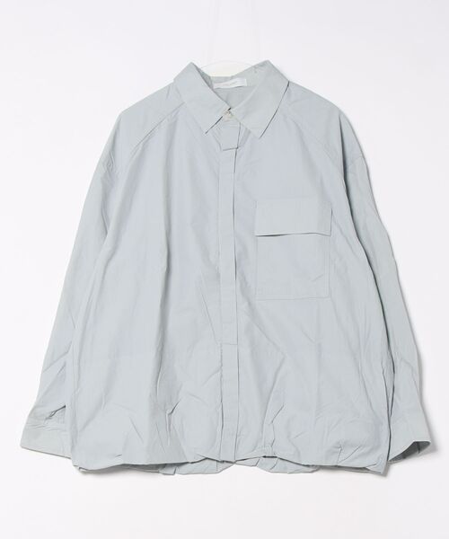 +CLOSET(プラスクローゼット)の「ポケット付き比翼シャツ(シャツ/ブラウス・メンズ・ブラック/サックスブルー・LARGE/MEDIUM/SMALL)」の5枚目の写真