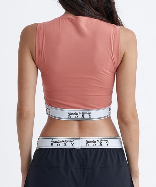 ROXY(ロキシー)の「【ROXY/ロキシー】24SS SUNSET WAVES S/L/ショート丈カップ付きワンポイントロゴタンクトップ(タンクトップ・レディース・レッド・LARGE/MEDIUM)」の4枚目の写真