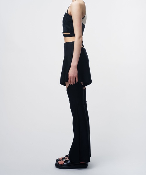 THINGS THAT MATTER(シングス ザット マター)の「SWIM CROPPED TANKTOPS / スイムクロップドタンクトップ(水着・レディース・グレー/ブラック・1/2)」の16枚目の写真