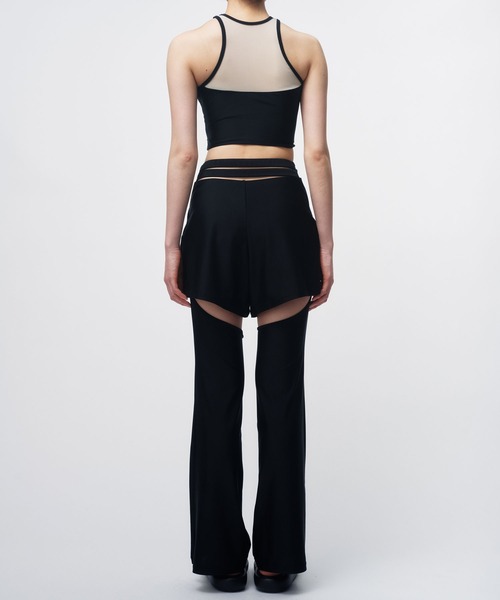 THINGS THAT MATTER(シングス ザット マター)の「SWIM CROPPED TANKTOPS / スイムクロップドタンクトップ(水着・レディース・グレー/ブラック・1/2)」の15枚目の写真