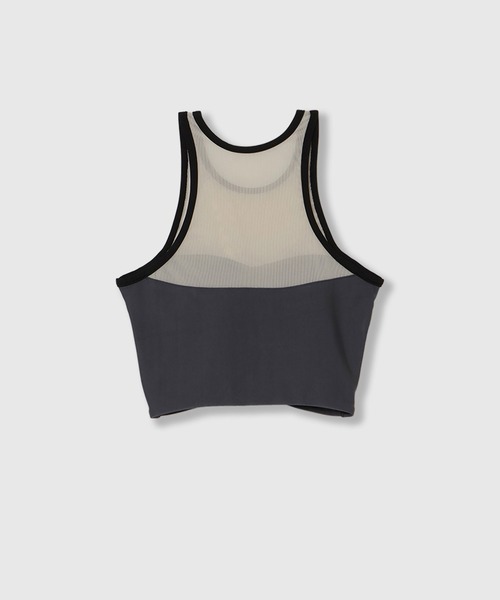 THINGS THAT MATTER(シングス ザット マター)の「SWIM CROPPED TANKTOPS / スイムクロップドタンクトップ(水着・レディース・グレー/ブラック・1/2)」の13枚目の写真