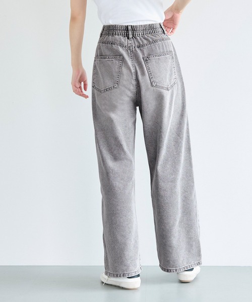 coca（coca）（コカ）の「ウエストゴムイージーパンツ（デニムパンツ・レディース・ライトブルー/グレー/ブルー・S/M/L）」の18枚目の写真