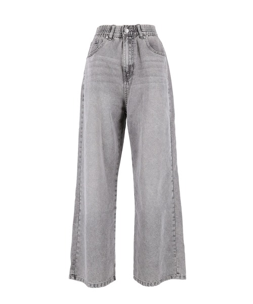 coca（coca）（コカ）の「ウエストゴムイージーパンツ（デニムパンツ・レディース・ライトブルー/グレー/ブルー・S/M/L）」の5枚目の写真