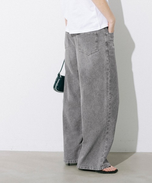 coca(coca)(コカ)の「\26ss新色追加/サマーデニムウエストゴムイージーパンツ(デニムパンツ・レディース・ライトブルー/グレー/ブルー/アイボリー・S/M/L)」の19枚目の写真