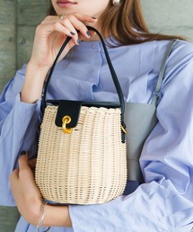 LA MARGE（ラマージ）の「ラタン製 蓋付き ショルダーバッグ（ショルダーバッグ）」