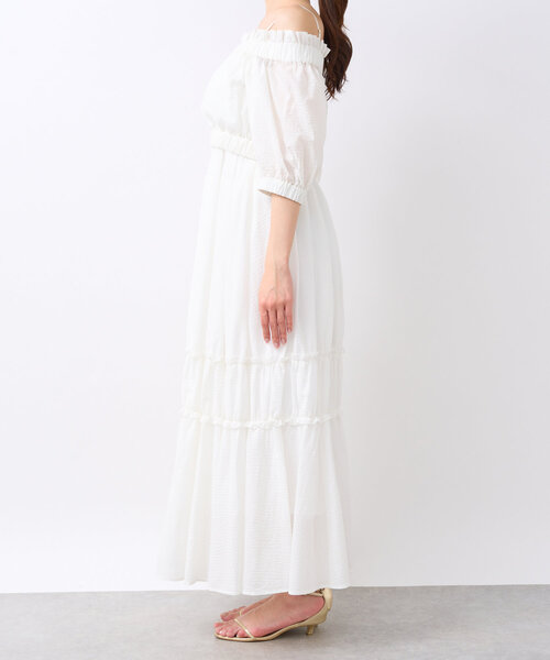 La boutique BonBon（ラブティックボンボン）の「【最強セットワンピ】セットアップワンピース（ワンピース・レディース・オフホワイト/サックスブルー・38/36）」の10枚目の写真