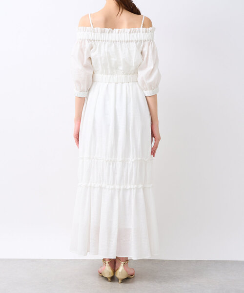 La boutique BonBon（ラブティックボンボン）の「【最強セットワンピ】セットアップワンピース（ワンピース・レディース・オフホワイト/サックスブルー・38/36）」の9枚目の写真