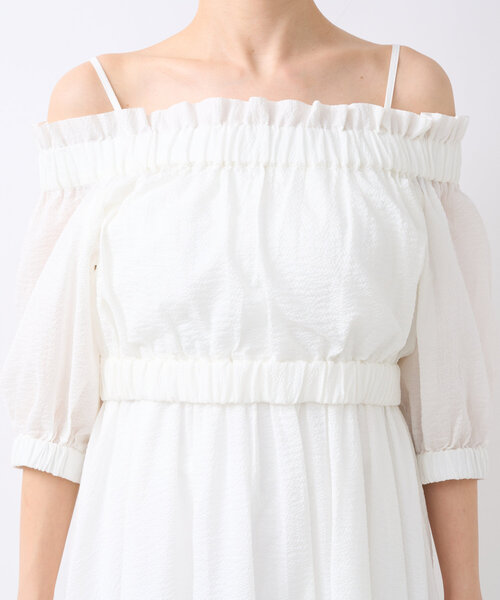 La boutique BonBon（ラブティックボンボン）の「【最強セットワンピ】セットアップワンピース（ワンピース・レディース・オフホワイト/サックスブルー・38/36）」の7枚目の写真