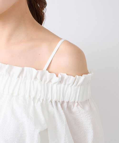 La boutique BonBon（ラブティックボンボン）の「【最強セットワンピ】セットアップワンピース（ワンピース・レディース・オフホワイト/サックスブルー・38/36）」の6枚目の写真