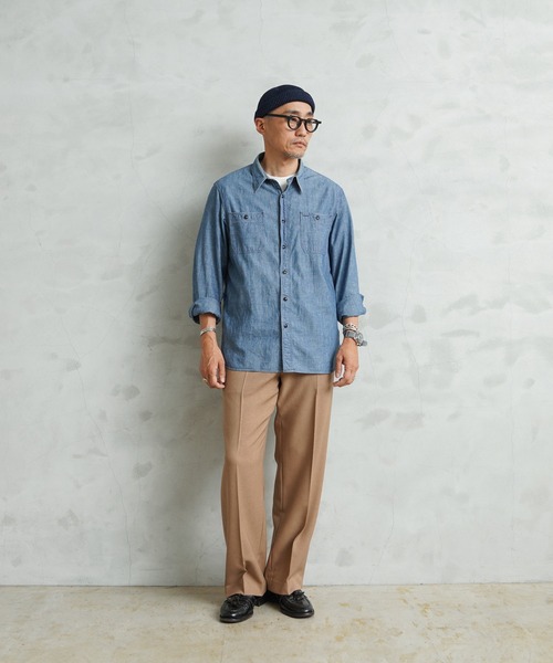 WAIPER.inc(ワイパーインク)の「RAF (Royal Air Force)No2ドレスパンツ(スラックス・メンズ・ダークベージュ/カーキ・マルチサイズ)」の11枚目の写真