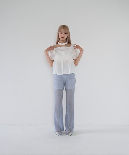 Uenui(ウニュイ)の「【 cunii 】 スクエア ネック パフ ブラウス(シャツ/ブラウス・レディース・ブラック/ホワイト・FREE)」の6枚目の写真