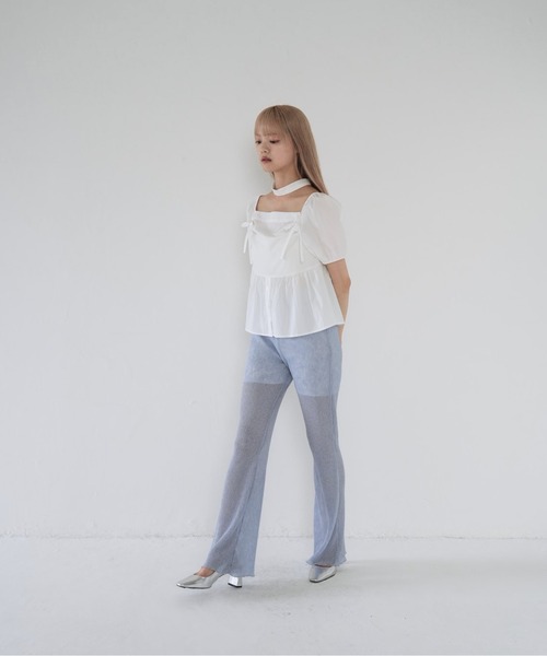 Uenui(ウニュイ)の「【 cunii 】 スクエア ネック パフ ブラウス(シャツ/ブラウス・レディース・ブラック/ホワイト・FREE)」の21枚目の写真