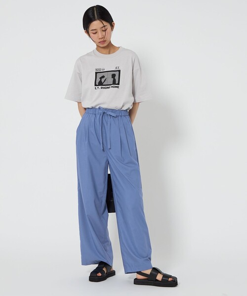CITEN(シテン)の「<CITEN>サラサライージーパンツ(その他パンツ・レディース・ダークオレンジ/ブラック/コバルトブルー・M/S)」の5枚目の写真