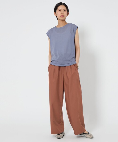 CITEN(シテン)の「<CITEN>サラサライージーパンツ(その他パンツ・レディース・ダークオレンジ/ブラック/コバルトブルー・M/S)」の9枚目の写真
