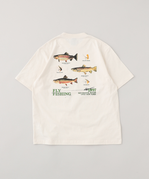 ONLY NY（オンリーニューヨーク）の「ONLY NY / オンリーニューヨーク Neversink Trout Pocket T-Shirt（Tシャツ/カットソー・メンズ・アイボリー・MEDIUM/LARGE）」の2枚目の写真