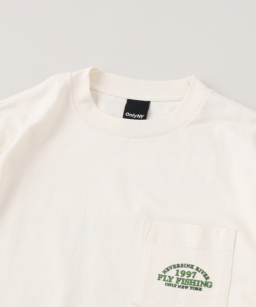 ONLY NY（オンリーニューヨーク）の「ONLY NY / オンリーニューヨーク Neversink Trout Pocket T-Shirt（Tシャツ/カットソー・メンズ・アイボリー・MEDIUM/LARGE）」の3枚目の写真
