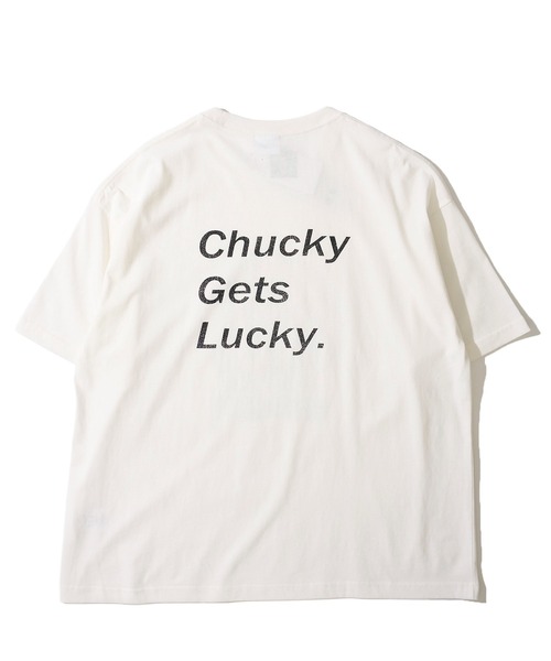 ADPOSION（アドポーション）の「【CHUCKY / チャッキー】FACE PRINT TEE / フェイスプリントTシャツ（Tシャツ/カットソー・レディース・ホワイト/ブラック・LARGE/MEDIUM/X-LARGE）」の4枚目の写真