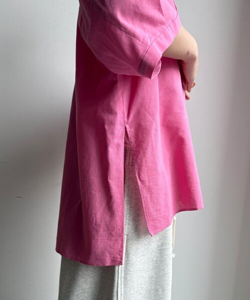 セール】【WEB限定】襟付スキッパーシャツ（シャツ/ブラウス