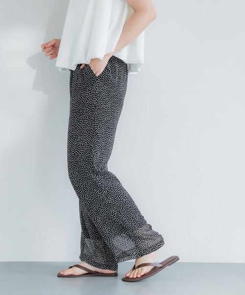 coca(coca)(コカ)の「シアーシフォンイージーパンツ(その他パンツ・レディース・ブラック・S/L/M)」の3枚目の写真