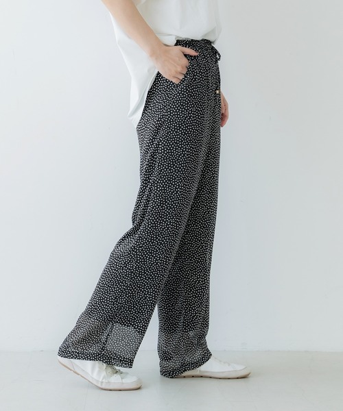 coca(coca)(コカ)の「シアーシフォンイージーパンツ(その他パンツ・レディース・ブラック・S/L/M)」の8枚目の写真