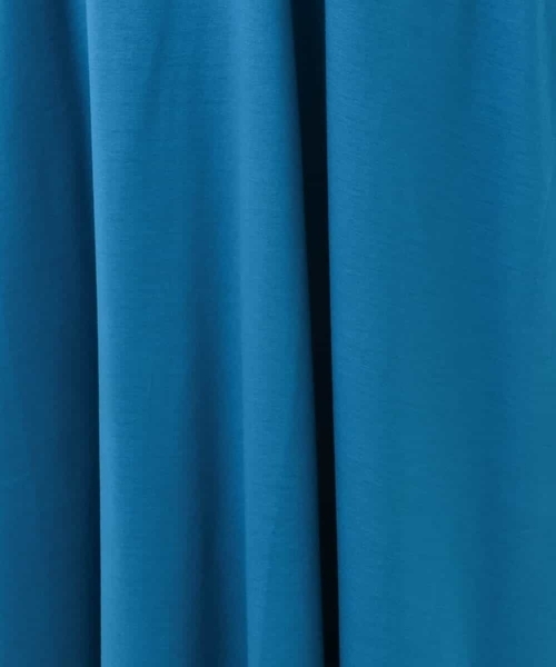 MK MICHEL KLEIN（エムケーミッシェルクラン）の「ランタンスリーブ切替えワンピース/接触冷感/洗える（ワンピース・レディース・ブラック/ブルー・38）」の16枚目の写真