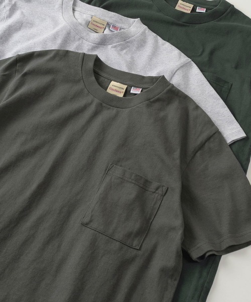 Goodwear(グッドウェア)の「【75】【Goodwear/グッドウェア】 ヘビーウェイト USAコットン 無地ポケット半袖Tシャツ/レギュラーシルエット/コンパクトTシャツ(Tシャツ/カットソー・メンズ・ダークグリーン/ブラック/チャコールグレー/ホワイト/ダークブルー/カーキ/グレー/ブラウン/ネイビー/グレー系その他/ブラウン系その他/ピンク/ベージュ・M/L/XL/S)」の12枚目の写真