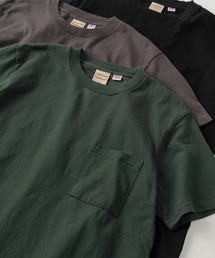 ソリッドポケットTシャツ グリーン 38サイズ Tシャツ 無地 キッズ Printstar(プリントスター) 5.6オンス